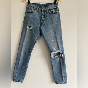 Levi’s 501s vintage distressed jeans